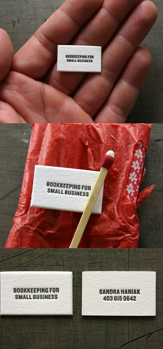 World's Smallest Business Card The Design Inspiration Business