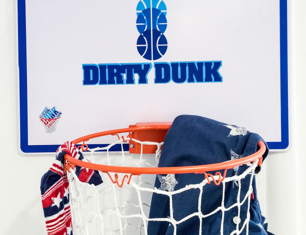 The Dirty Dunk The Original OvertheDoor Basketball Hoop Laundry
