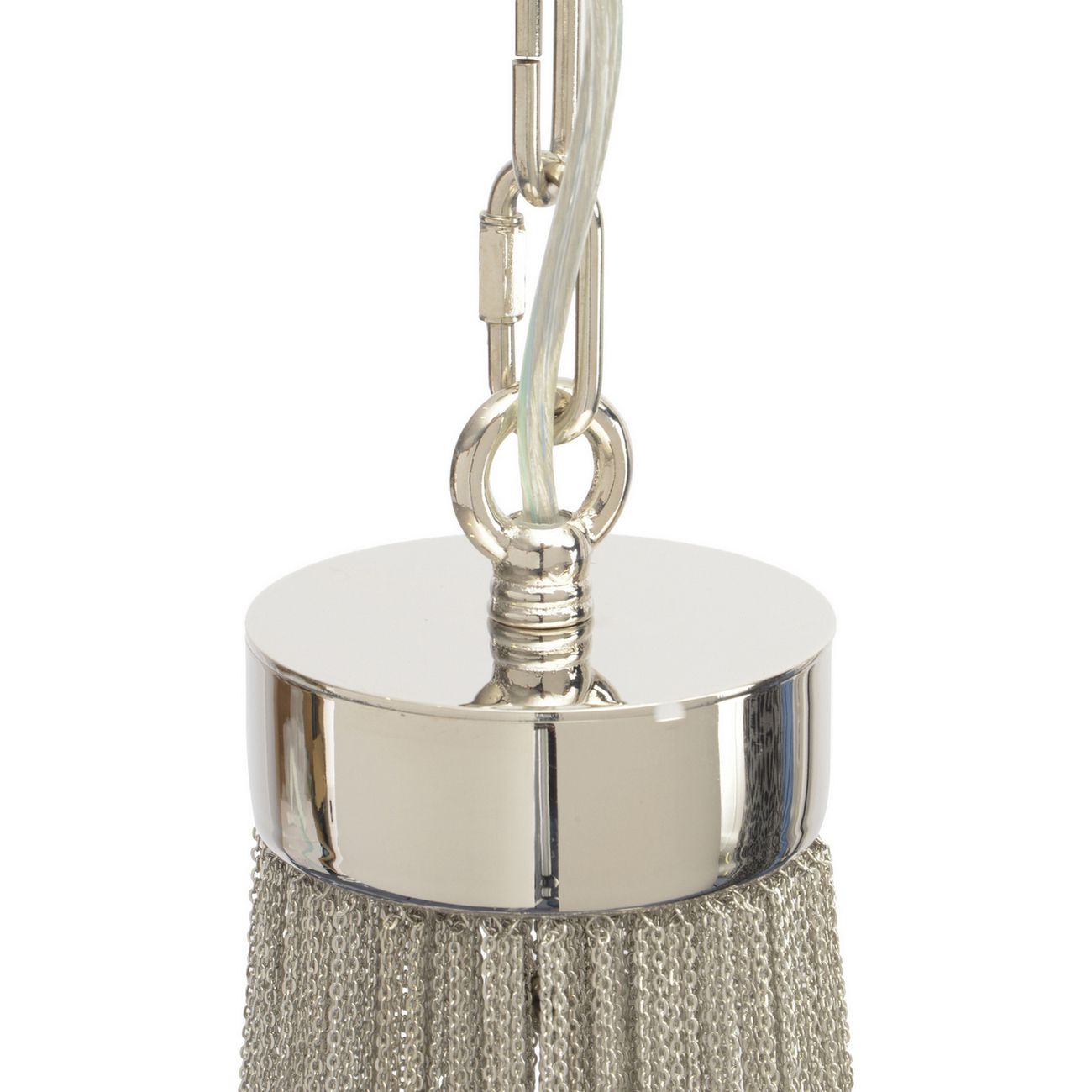 Langan Chandelier with Black Shade, Large