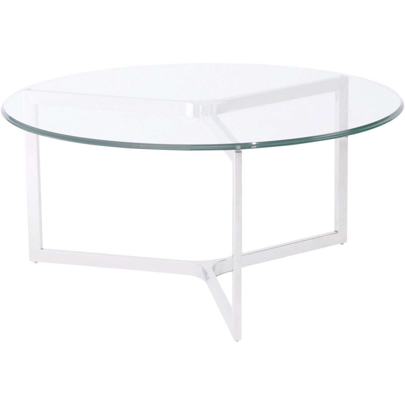 Linton Steel And Glass Set of 3 Nesting Tables