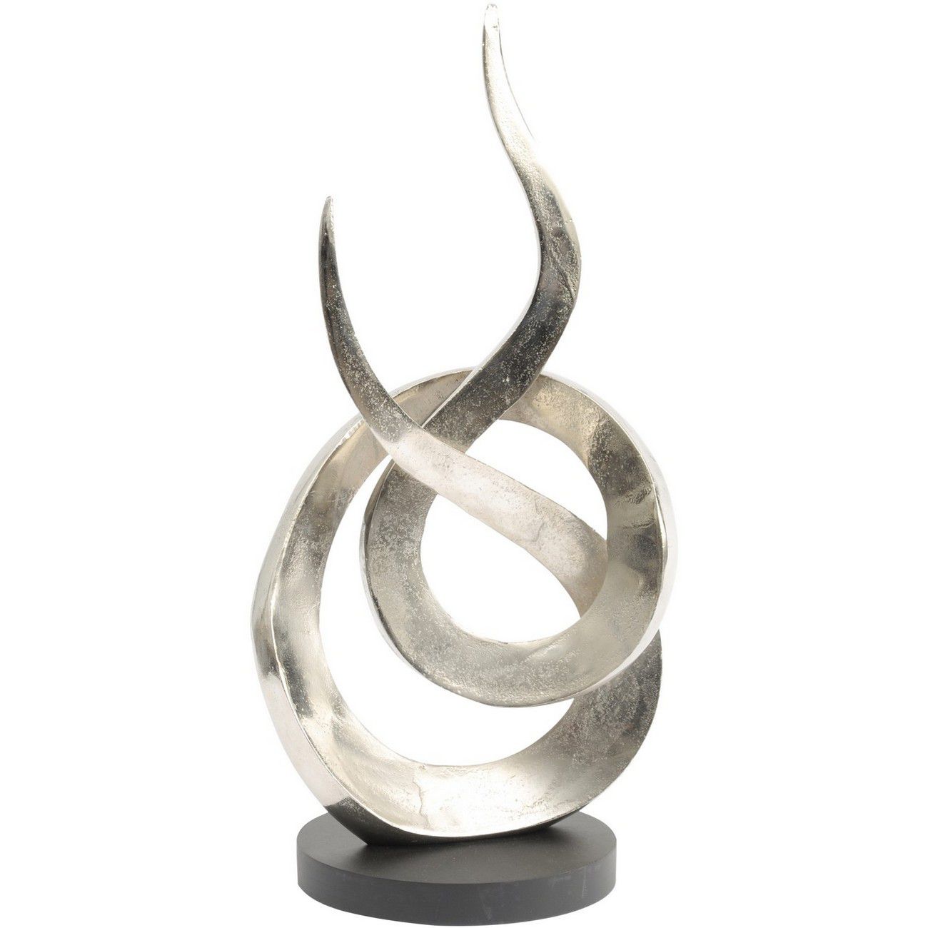 Entwined Flame Silver Sculpture (Large)