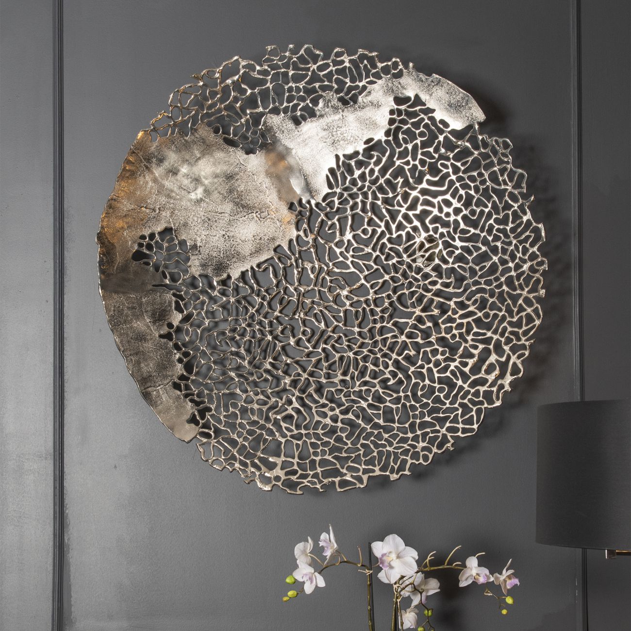 Apo Silver Coral Wall Sculpture Libra Interiors