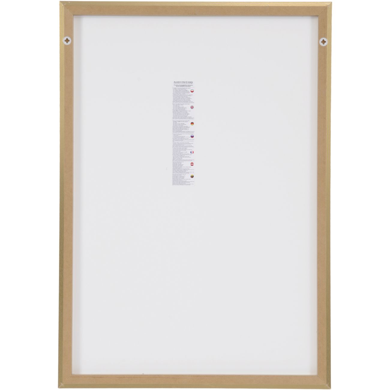 Blue And Gold Marble Effect Glass Wall Art 70x100cm The Libra Company