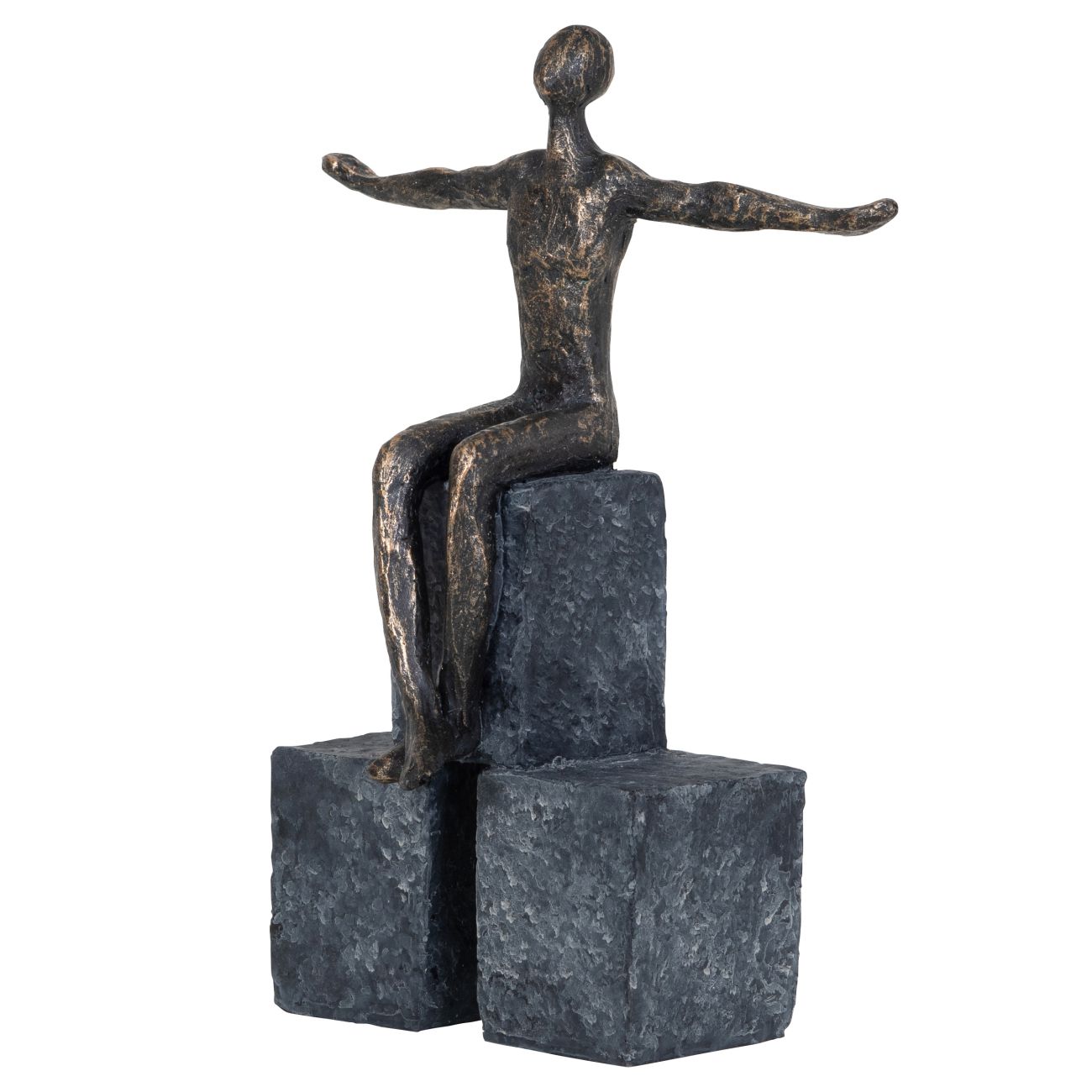 Bronze Sitting Female Sculpture Libra