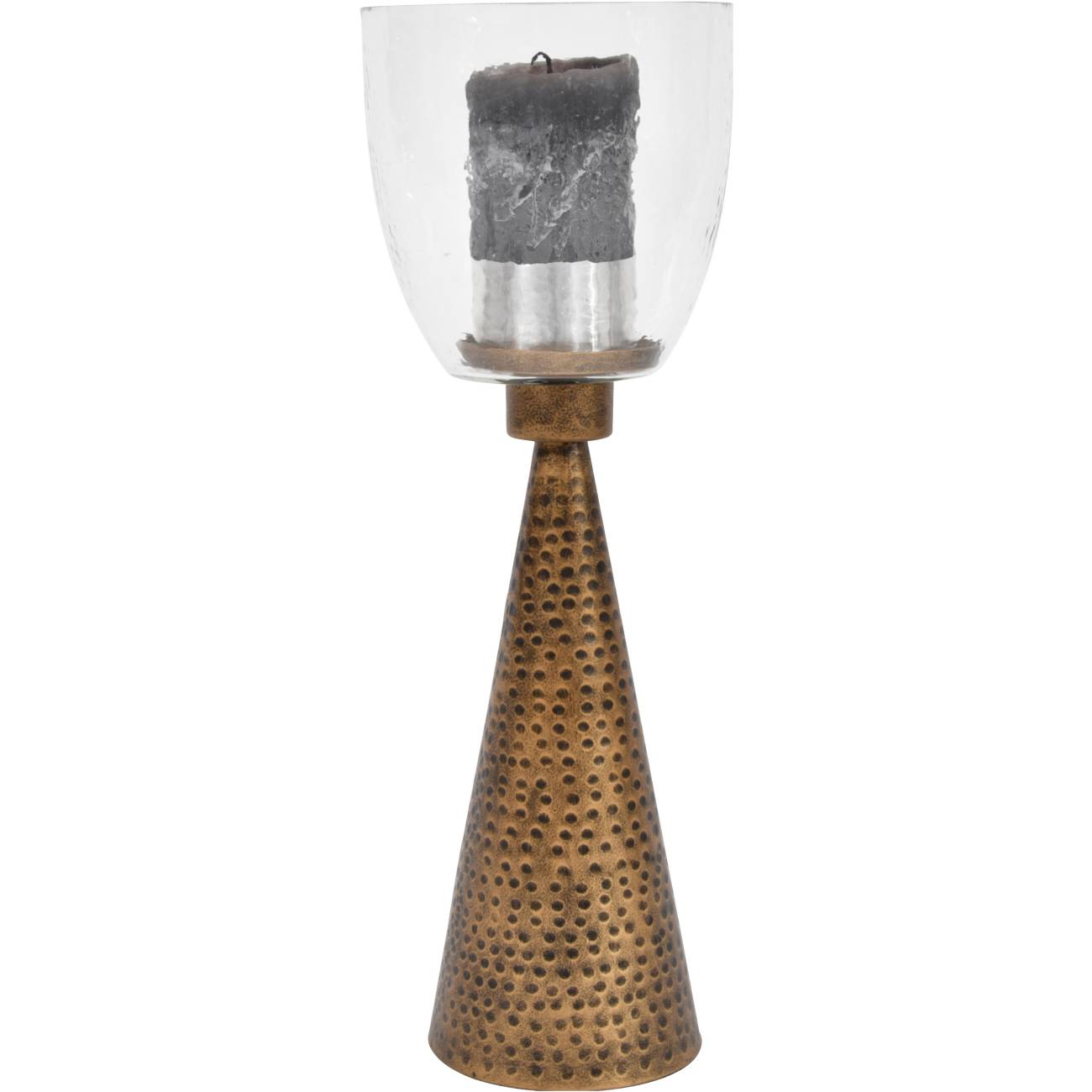 Sandbanks Large Glass Candle Hurricane Libra