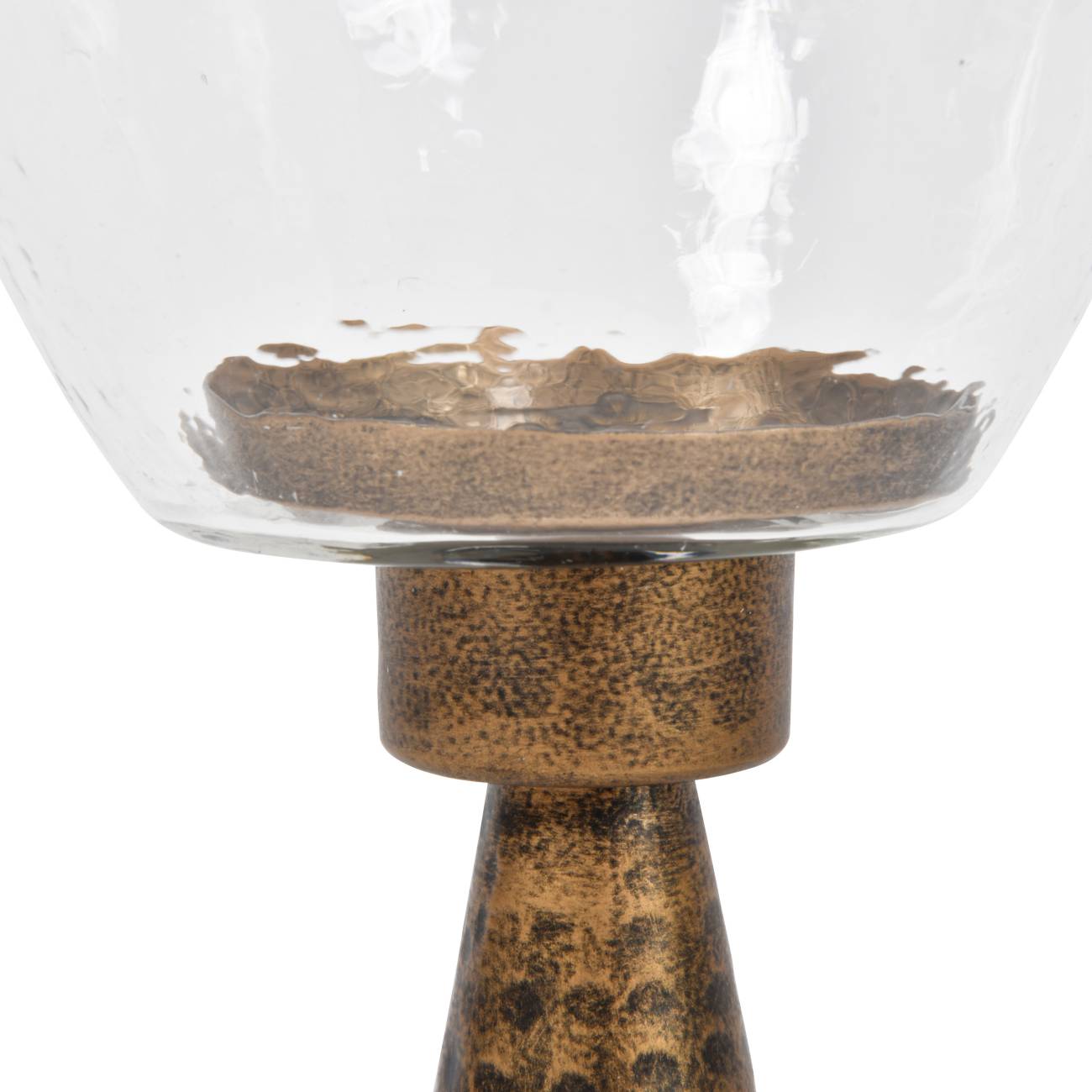 Sandbanks Large Glass Candle Hurricane Libra