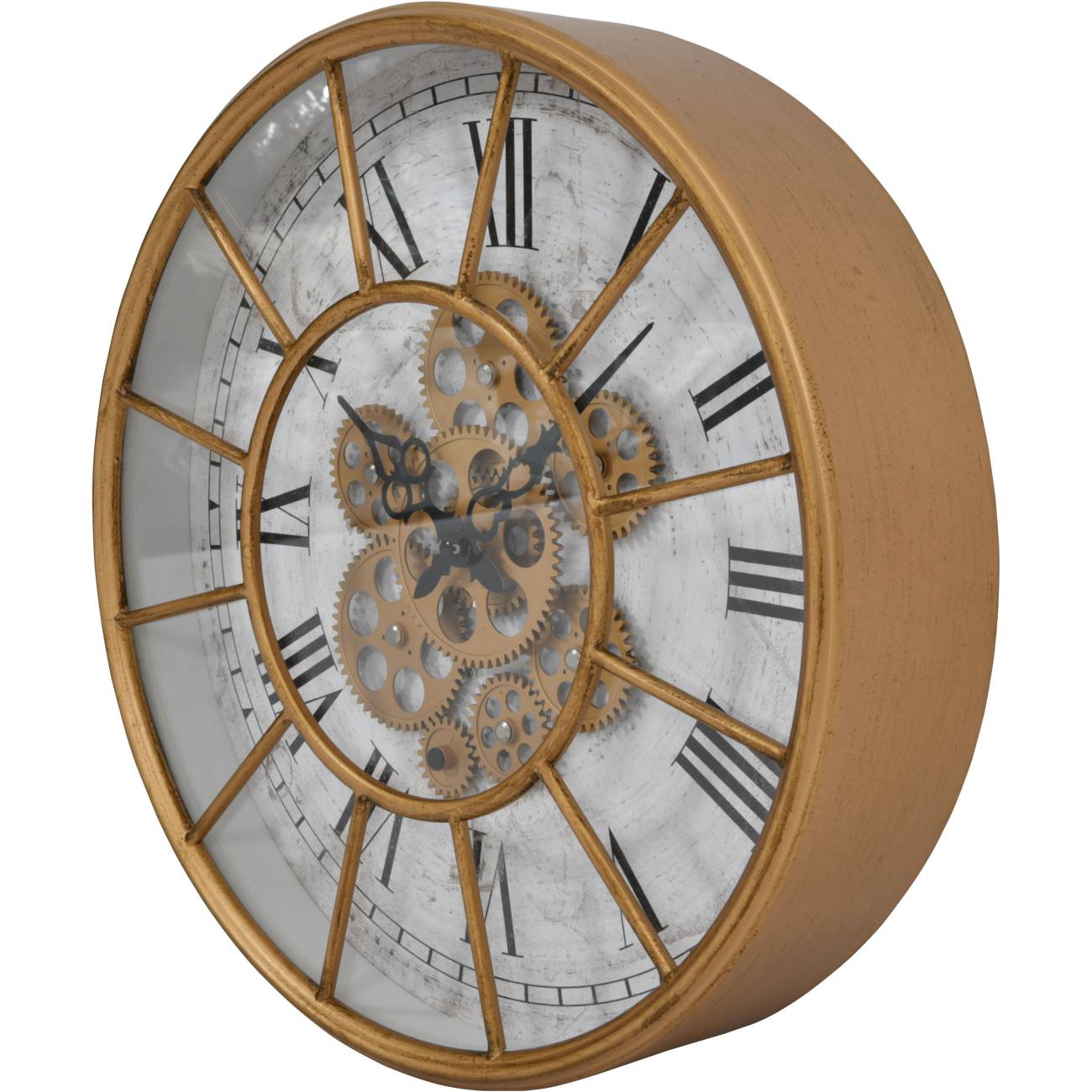 Blackwell Gold Skeleton Clock 40cm Libra