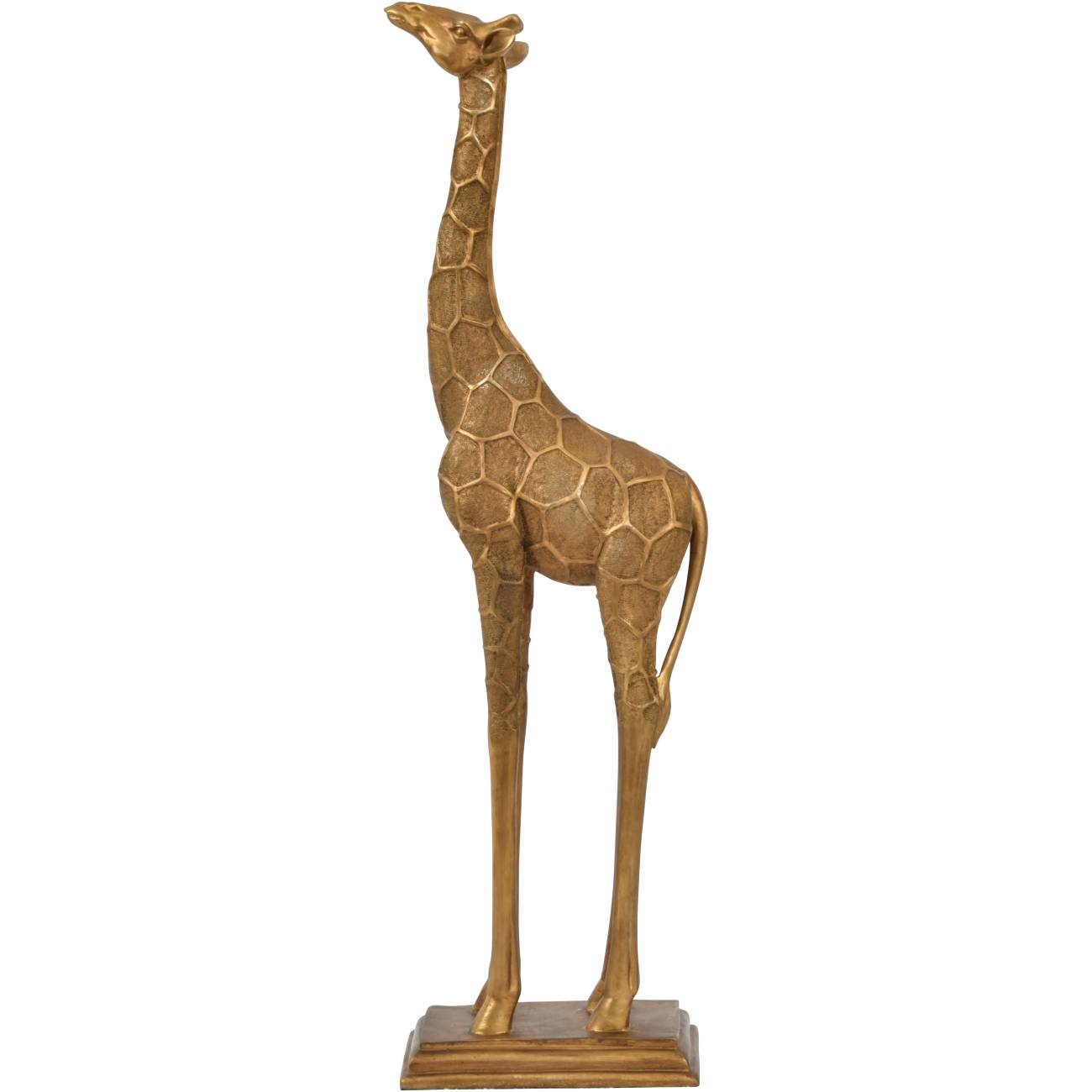 Giant Giraffe Gold Sculpture Head Forward Sculpture Libra