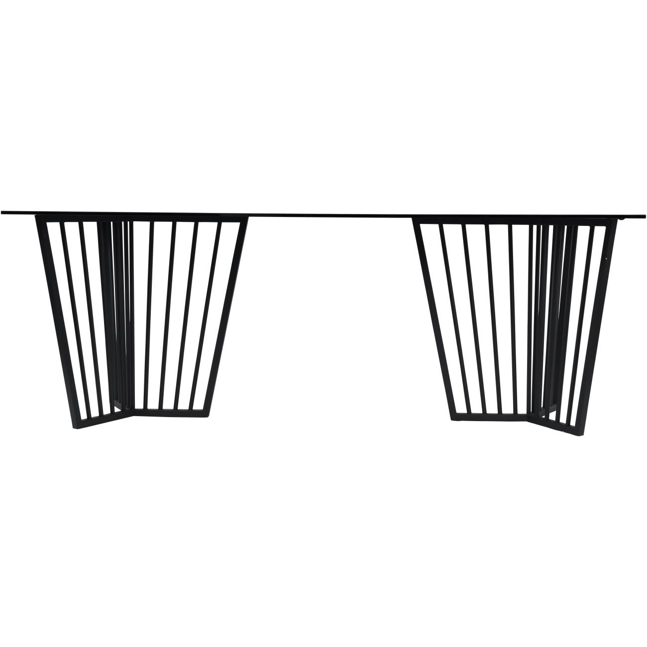 Abington Black Frame Dining Table 200cm Libra