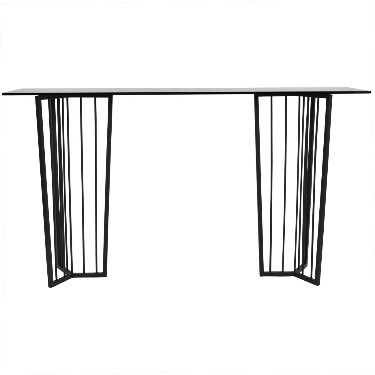Abington Black Frame Console Table Libra
