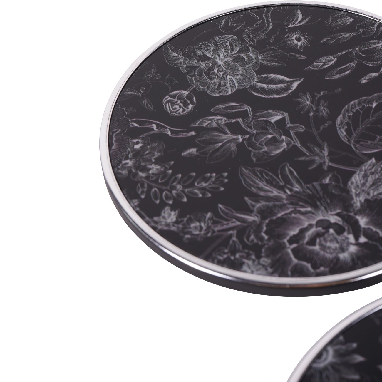 Laura Ashley Louise Print Set Of 4 Coasters In Holder The Libra Company