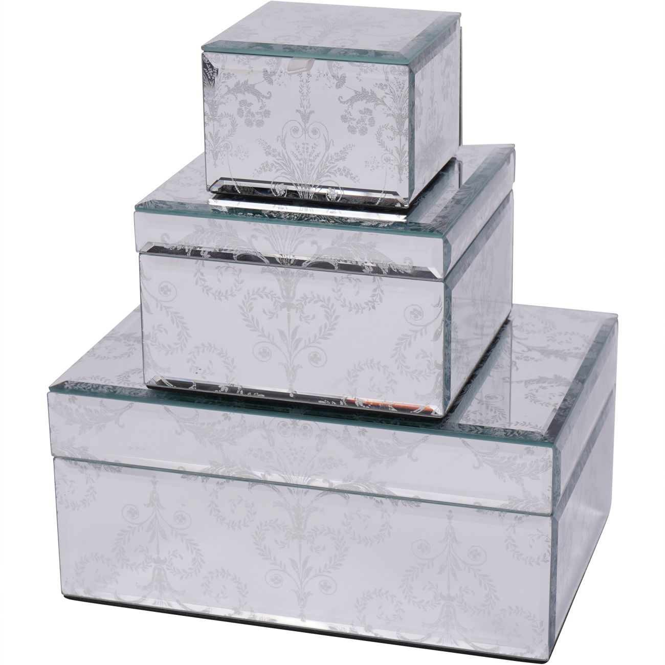 Laura Ashley Mirrored Josette Large Jewellery Box Libra Interiors