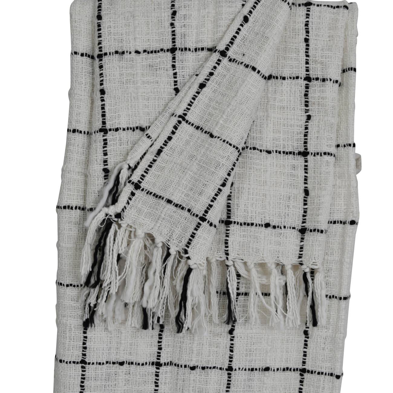 Windowpane Cotton Throw Libra