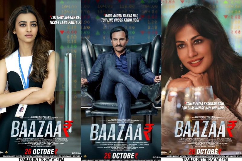 Bazaar trailer and poster Saif Ali Khan means business in the film