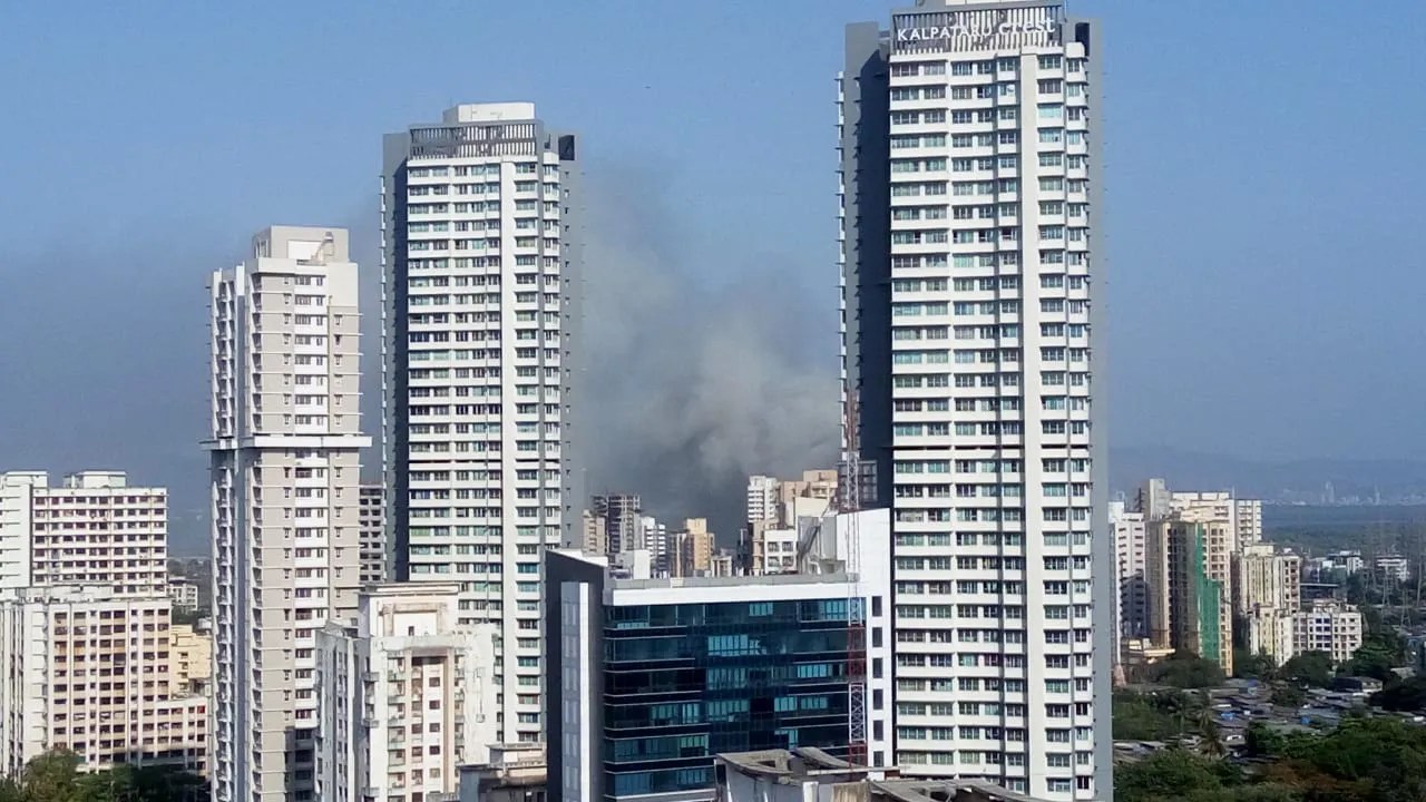 Fire Breaks Out In Mumbai Near Bhandup East, Smoke Spotted For Miles