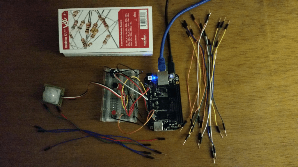 Building A Home Security Recipe With a Beagle Bone, the Cloud9 IDE and