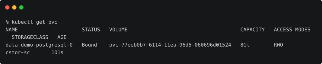Tutorial Deploy PostgreSQL on Running the OpenEBS Storage