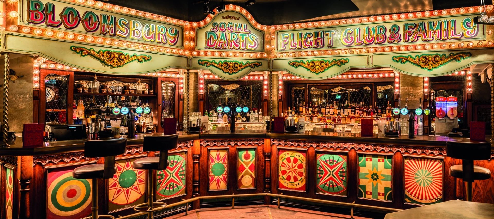 Flight Club Bloomsbury Darts with Automatic Scoring & Cocktails