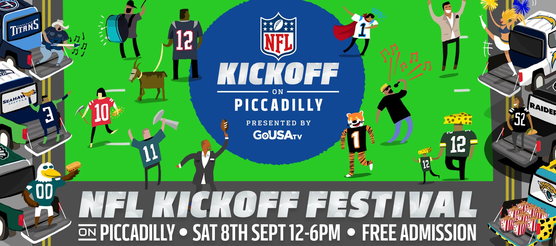 NFL Kickoff On Piccadilly An Epic, DayLong Festival To Kick Off The
