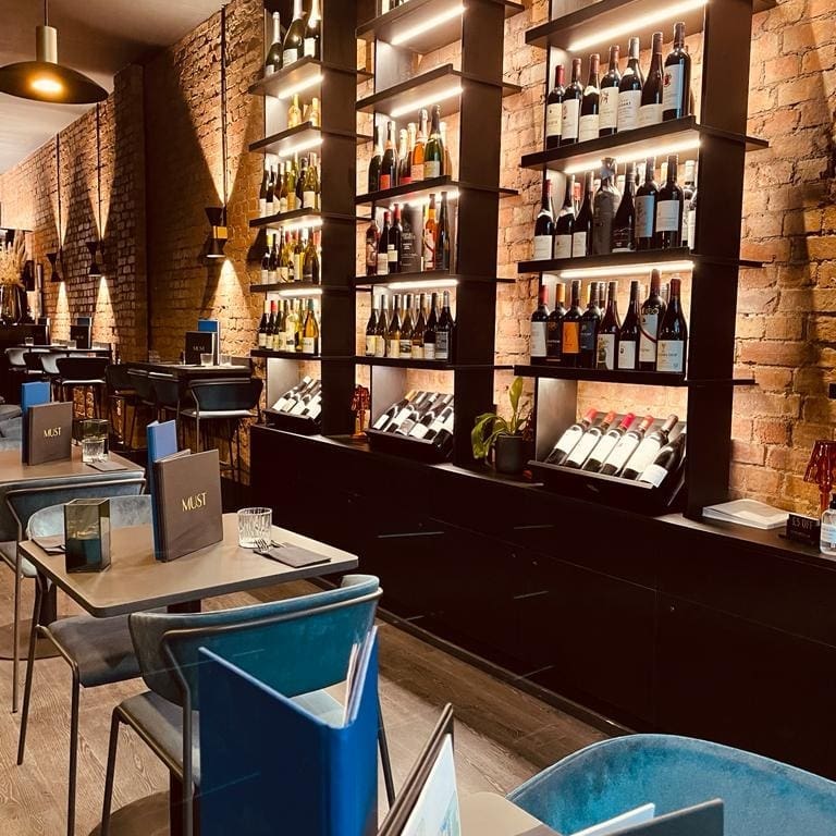 Must Wine Bar a sleek little wine bar in South End Green