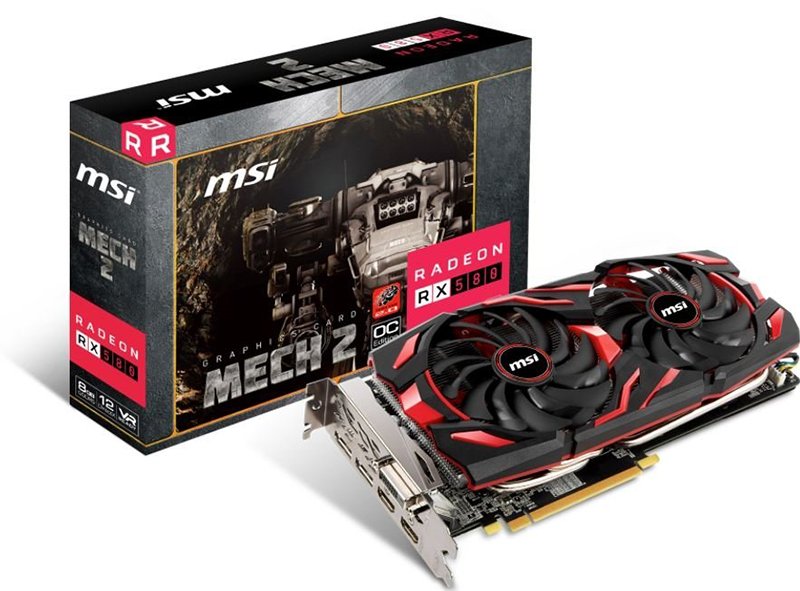 MSI Radeon RX 580/570 MECH 2 Series Graphics Card