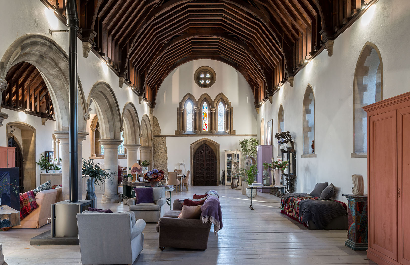 Go inside a dramatic Gothic church conversion in the UK’s Kent The Spaces