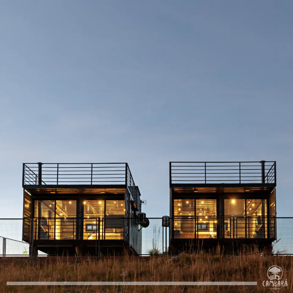 This couple's retreat is built from ecofriendly shipping containers