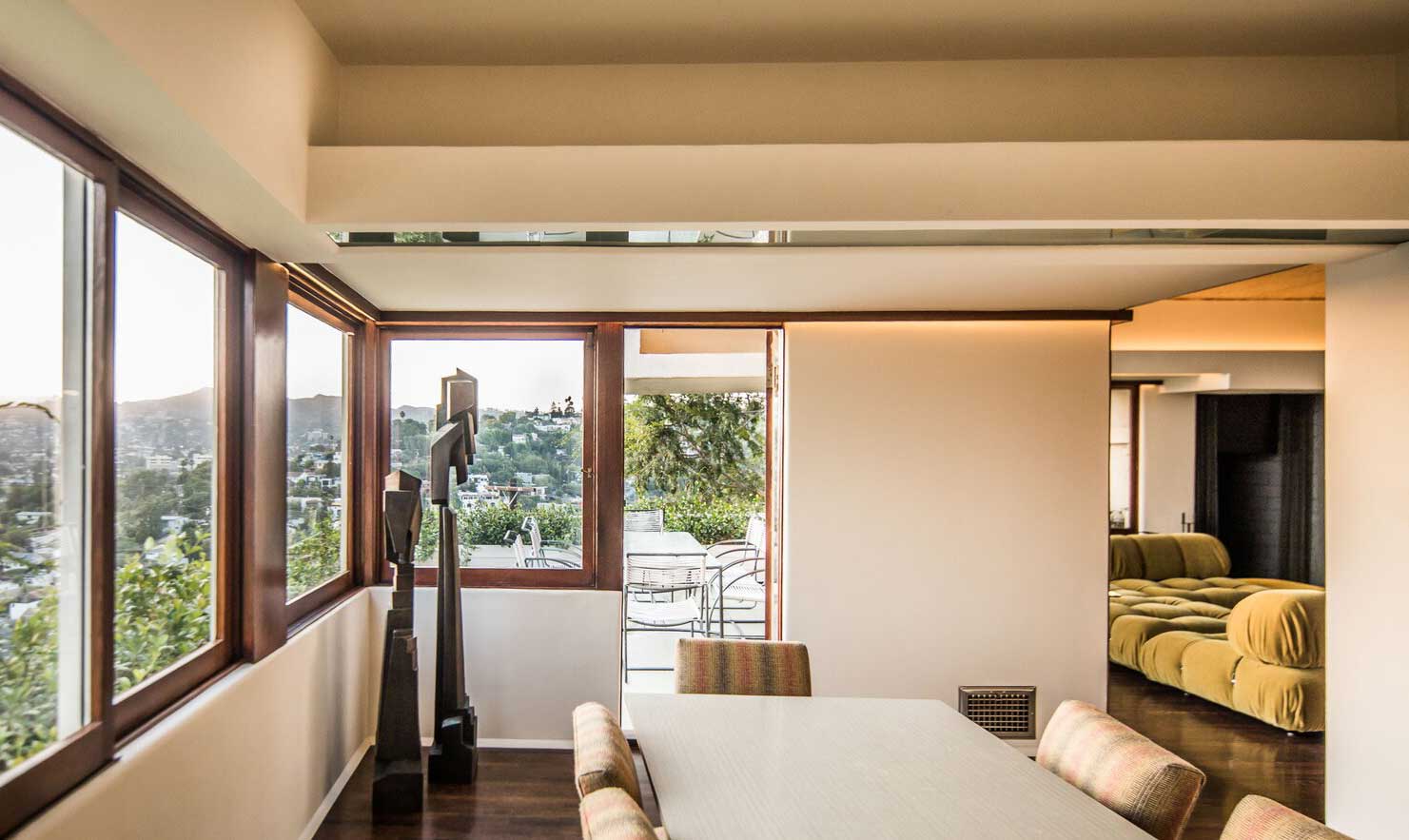 Rudolph Schindler’s restored S T Falk Apartments building is for sale