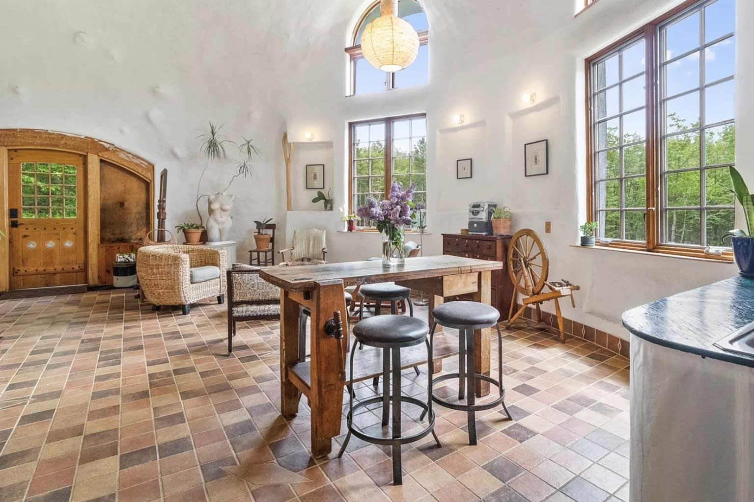 An artist's handmade dome home is for sale in Maine The Spaces