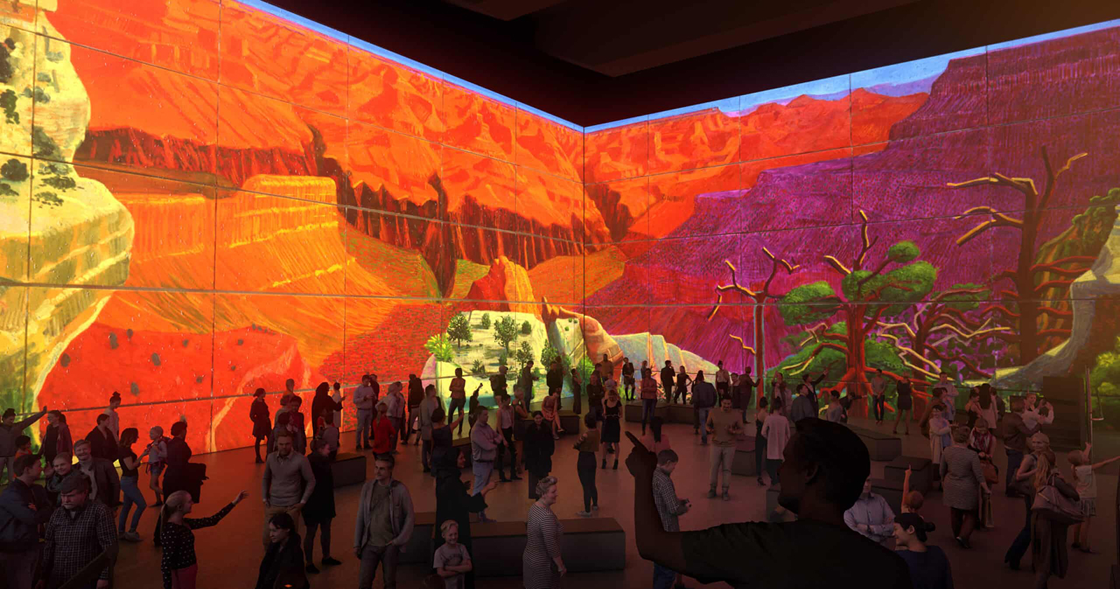 An immersive new David Hockney show takes a deepdive into his work