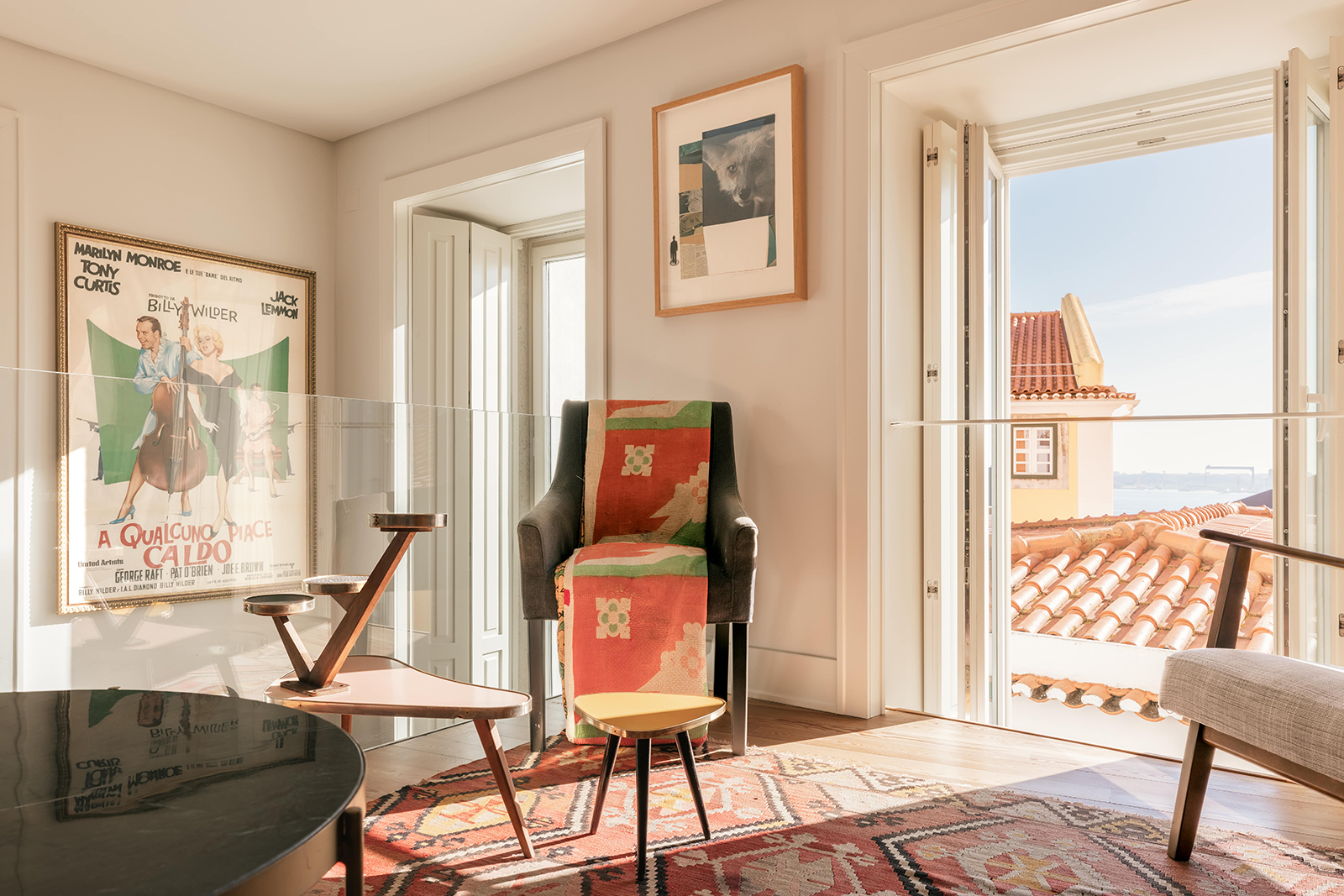 A historic facade hides modern living spaces at this Lisbon townhouse