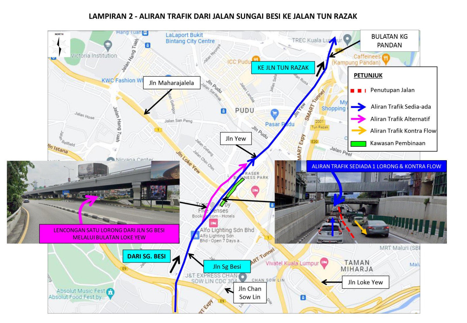 DBKL announces road closures for Jalan YewJalan Sungai Besi flyover