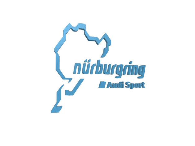 Nurburgring Audi Sport Logo By Luigicoupe Thingiverse