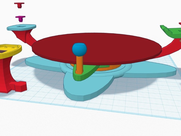 Kinect Turntable And Mount For 3d Scanning First Ever Tinkercad Design By Welle417 Thingiverse