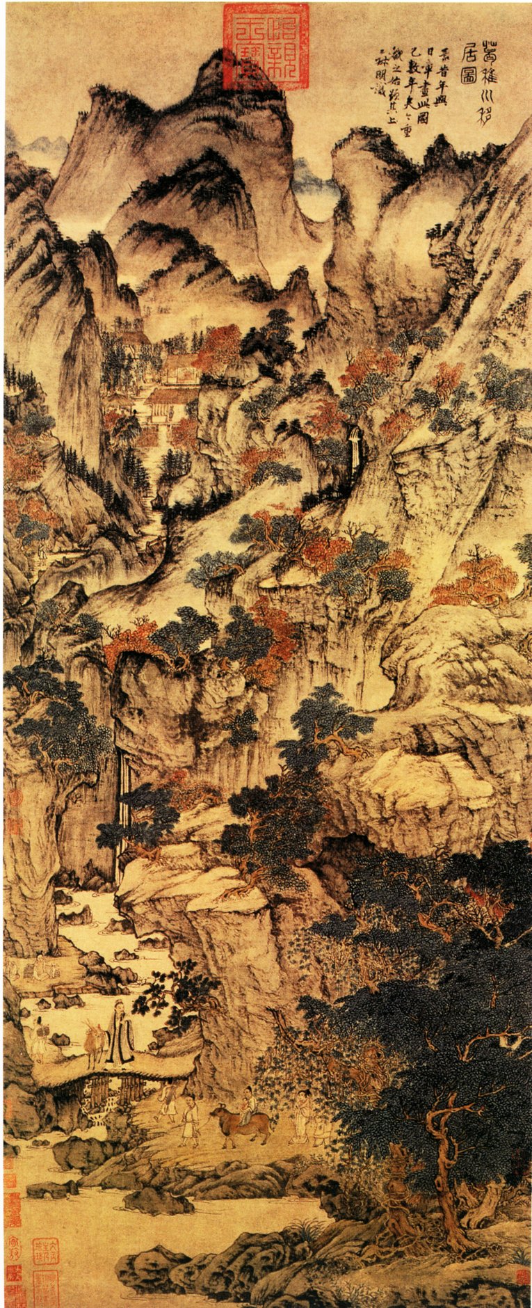 Chinese Ge Zhichuan Moving his Dwelling (c1360, Wang Meng)