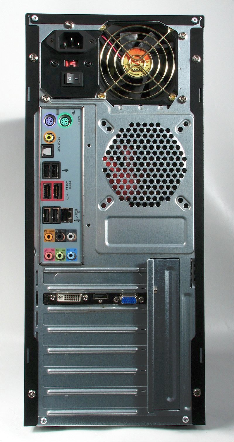 Back of a computer
