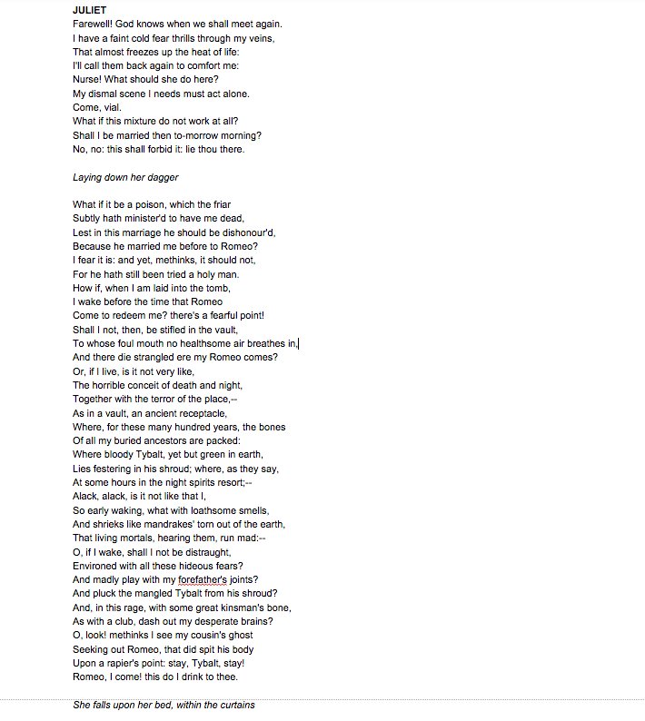 4.3 Juliet's Soliloquy