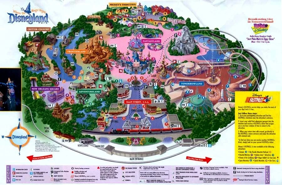 Interactive Disneyland Map