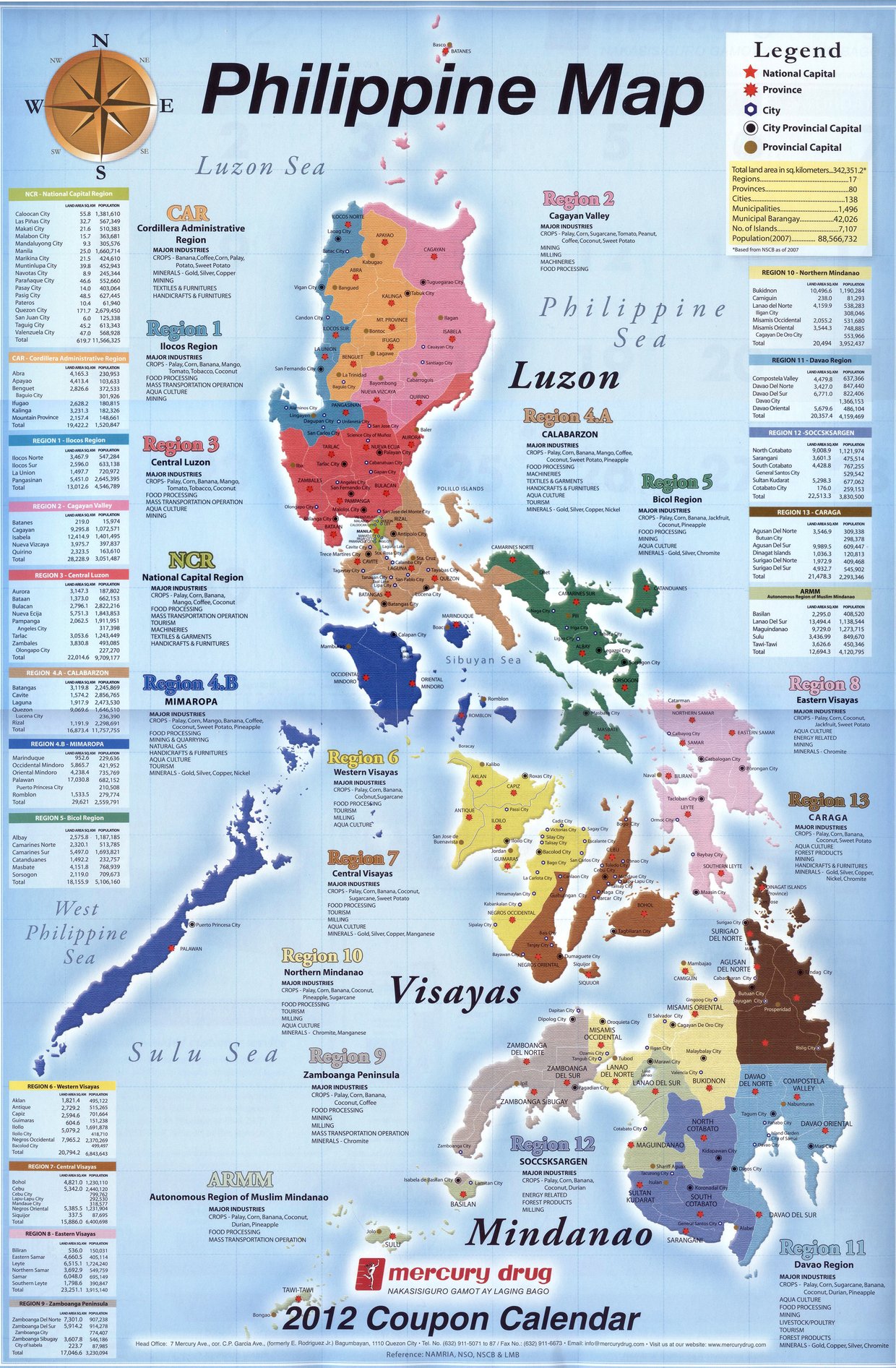 Detailed Road Map of Philippines
