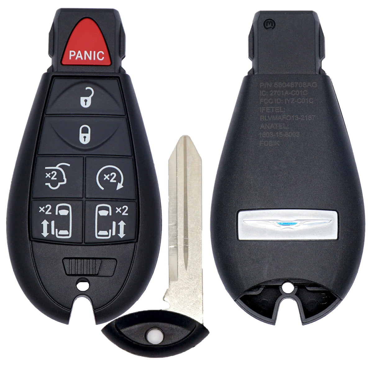 20082016 CHRYSLER TOWN & COUNTRY FOBIK STYLE KEYLESS REMOTE FOB