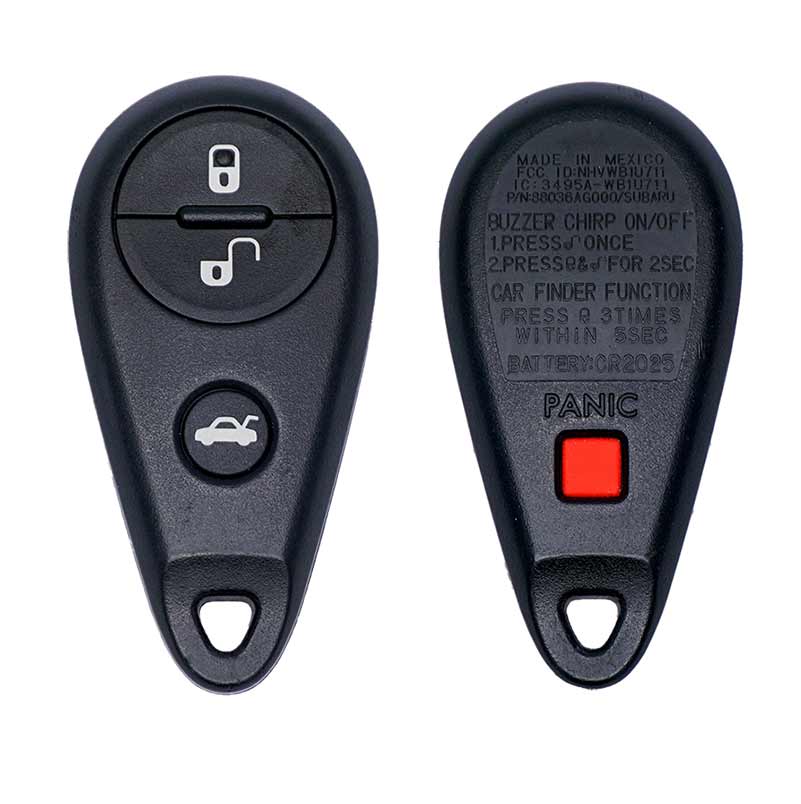 19992009 SUBARU KEYLESS ENTRY REMOTE TRANSMITTER NHVWB1U711 (MEXICO