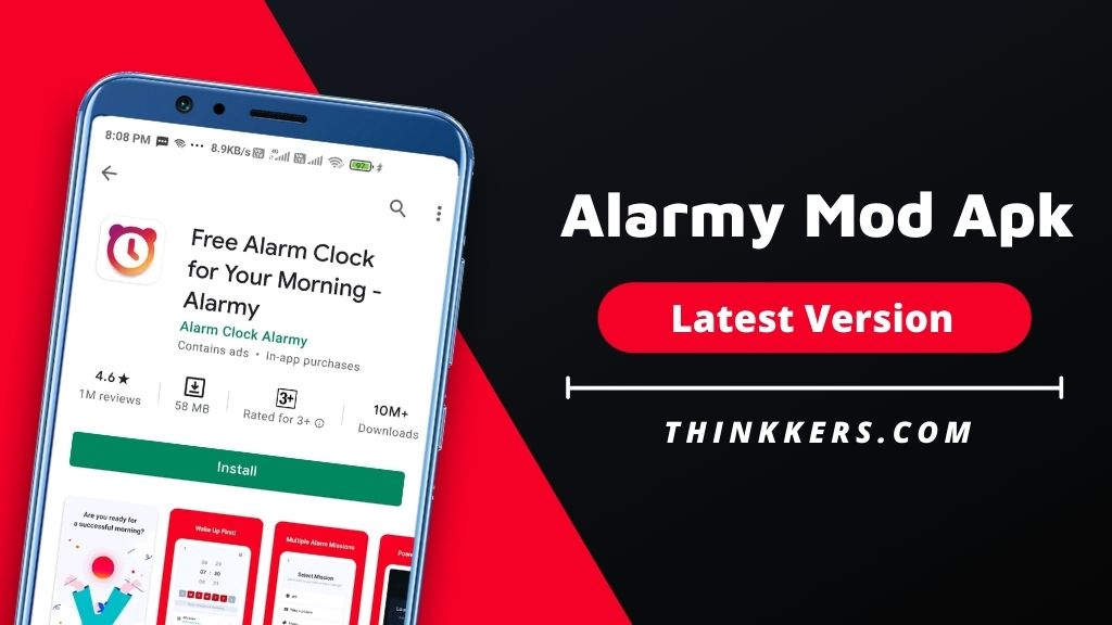 Alarmy Mod Apk v4.55.09 (Premium Unlocked) Download 2021