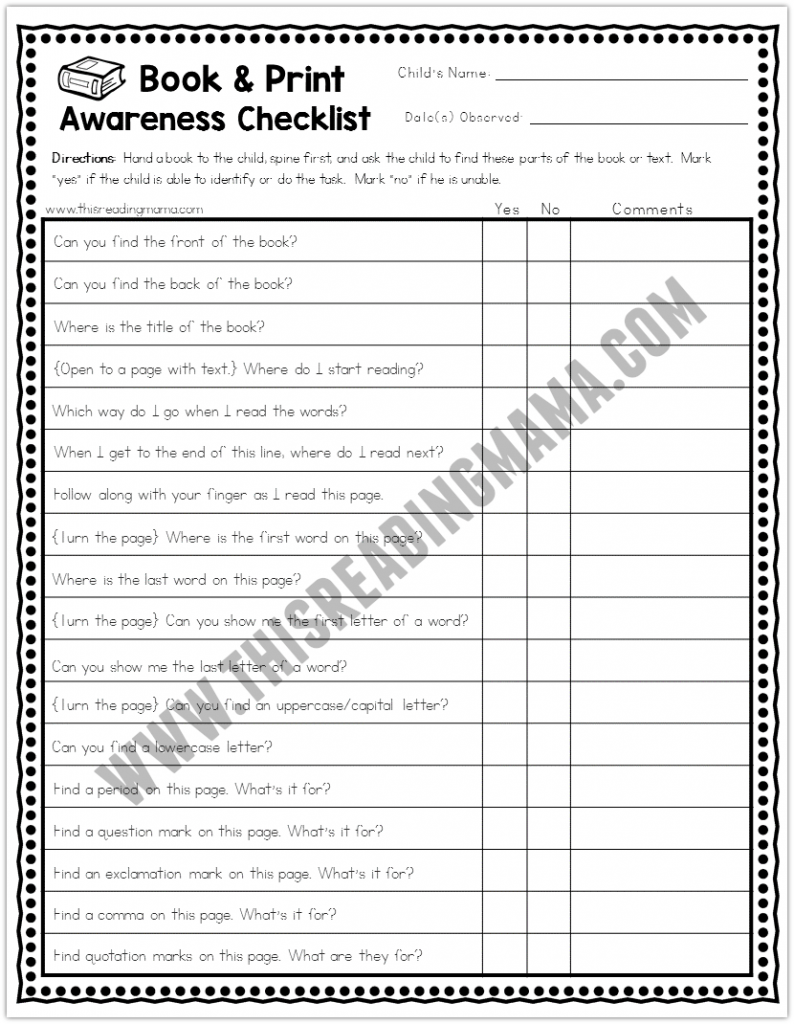 Book and Print Awareness From A to Z