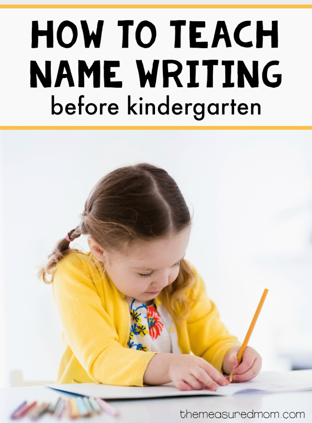 Teaching Kids to Write Their Name This Reading Mama