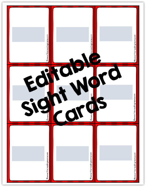 Editable Sight Word Dice Game - This Reading Mama