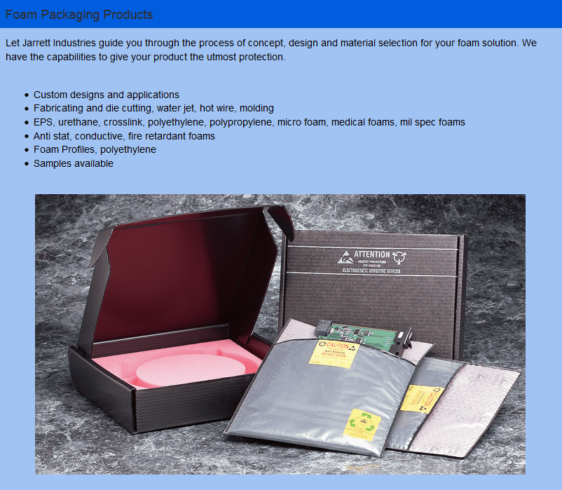 Jarrett Industries, Inc. Owings Mills, MD 21117