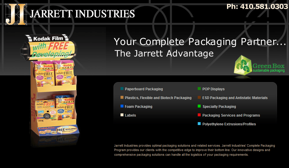 Jarrett Industries, Inc. Owings Mills, MD 21117