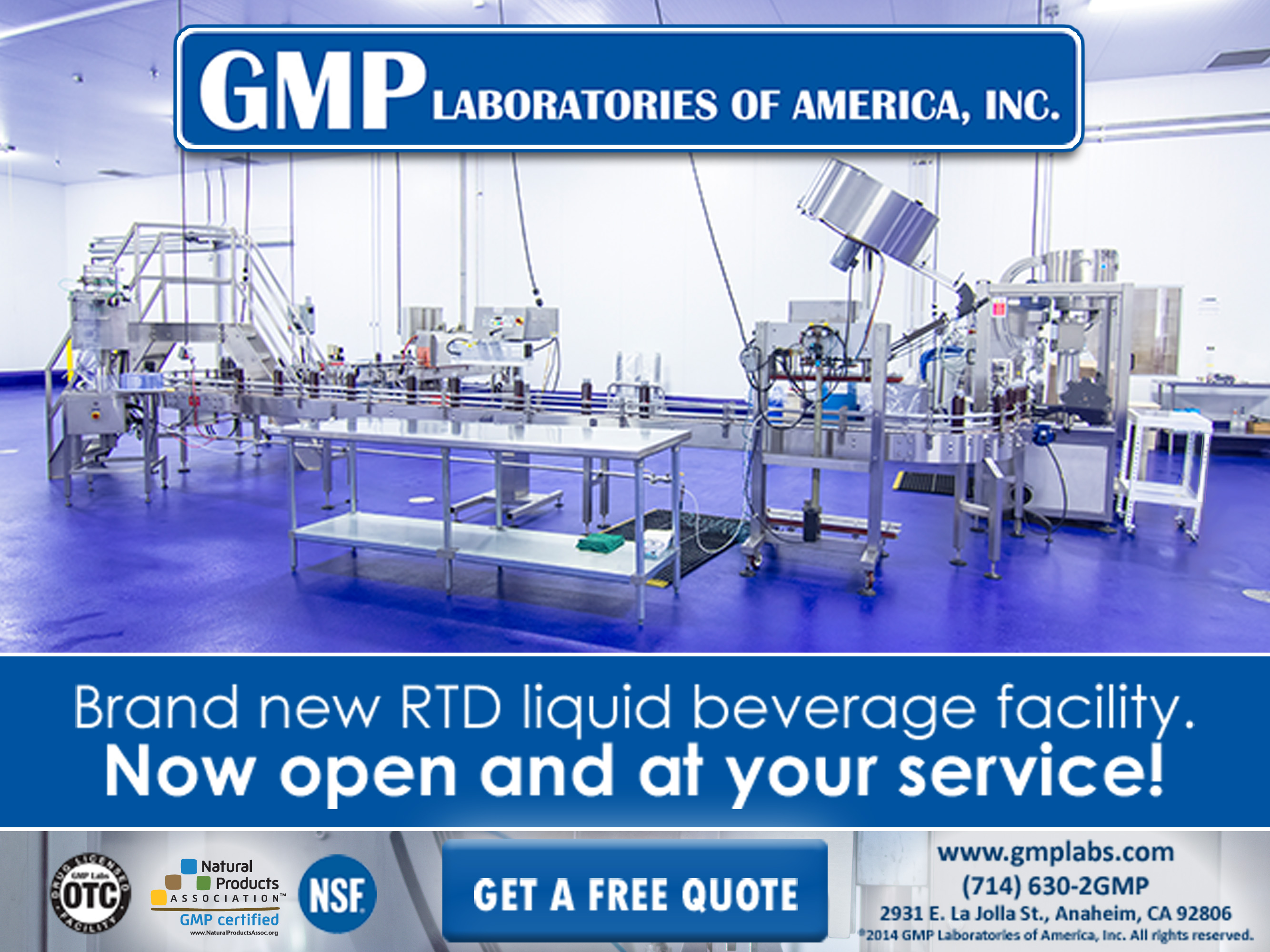 GMP Laboratories of America, Inc. Anaheim, CA 92806