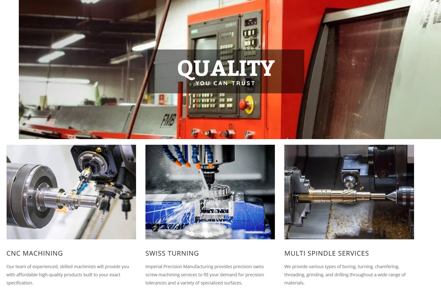 Imperial Precision Manufacturing, Inc. Pottstown, PA 19464