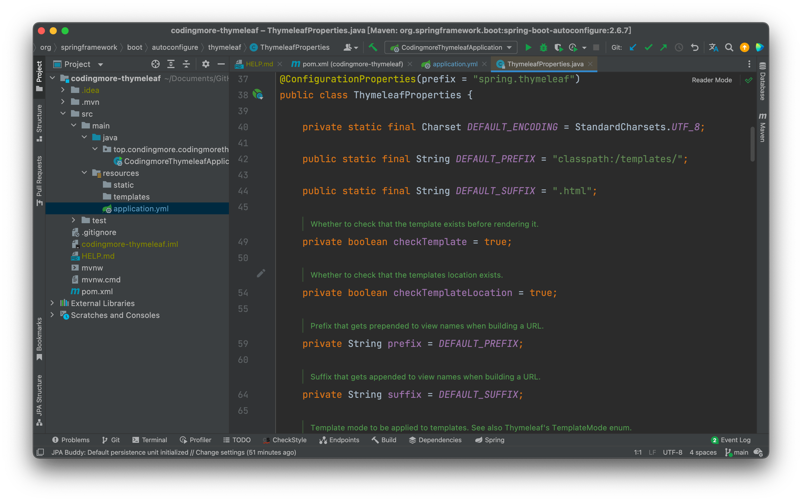 Spring Boot 整合 Thymeleaf 模板引擎 Java程序员进阶之路